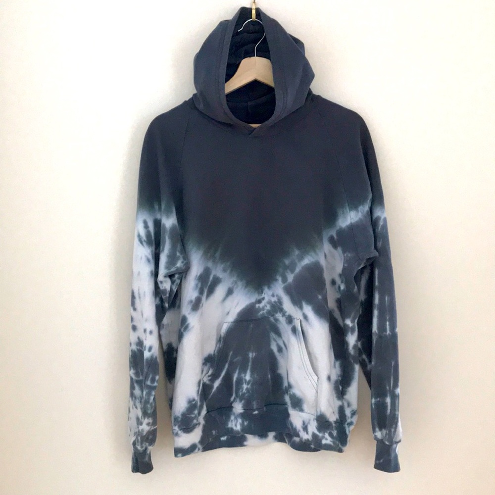 Unisex American Apparel monochromatic tie-dye hoodie